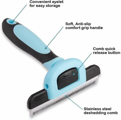 Pet Brush Grooming and Deshedding Tool
