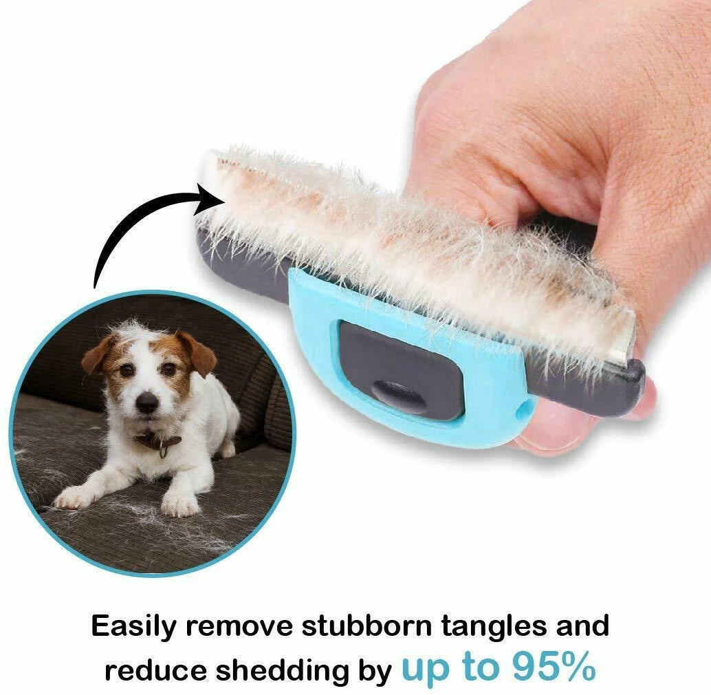 Pet Brush Grooming and Deshedding Tool