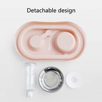 Double Pet Bowls Water and Food Bowl Set