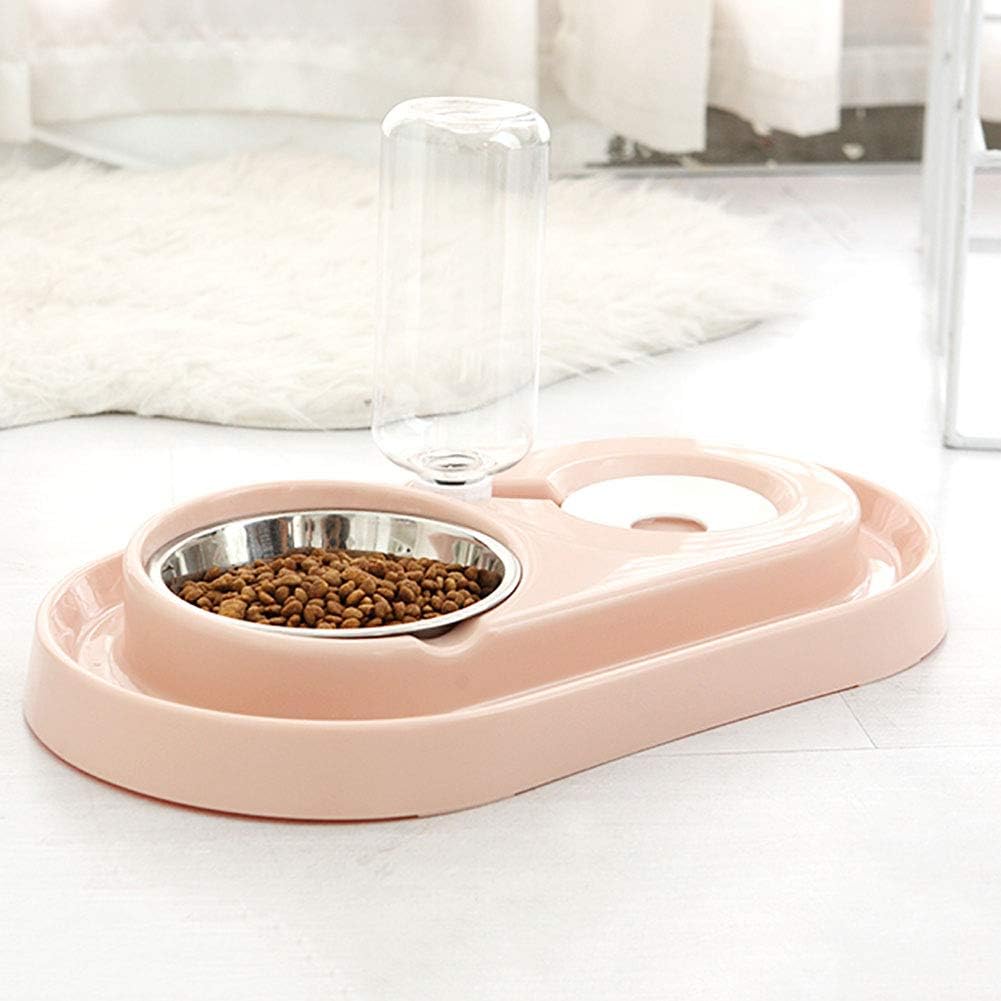 Double Pet Bowls Water and Food Bowl Set