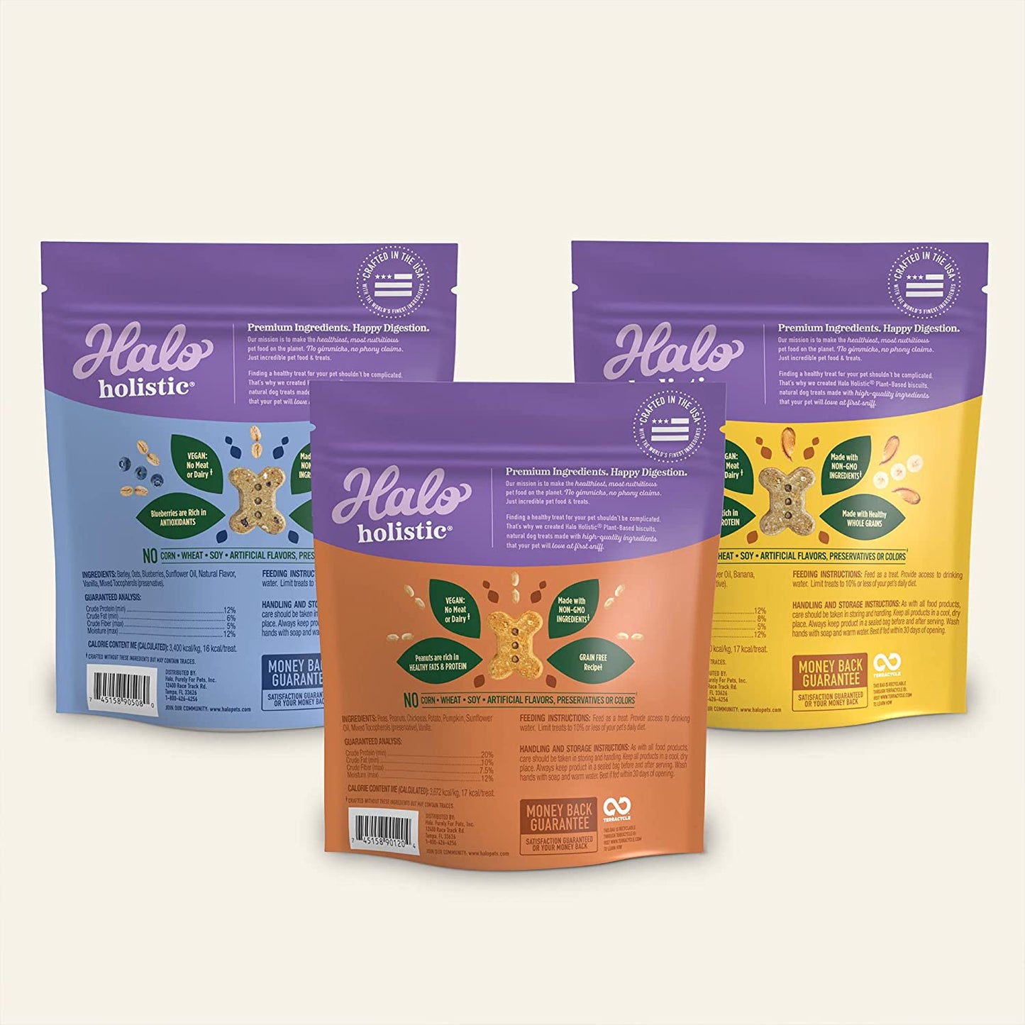 Holistic Vegan Dog Treats Variety Pack