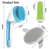 Pet Grooming Bath Massage Brush with Soap and Shampoo Dispenser